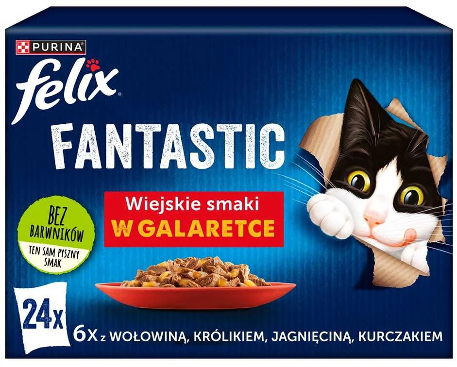 Purina Nestle Drėgnas Kačių Maistas - Felix Fantastic, 24x 85g