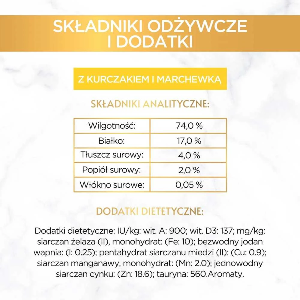 Purina Nestle Drėgnas Kačių Maistas - Gourmet Gold - Vištienos Ir Morkų Pyragas 85g