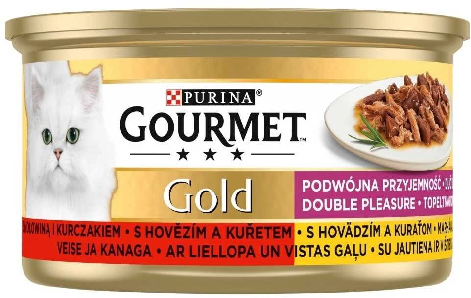 Konservai katėms su jautiena Purina GOURMET GOLD, 1x85 g