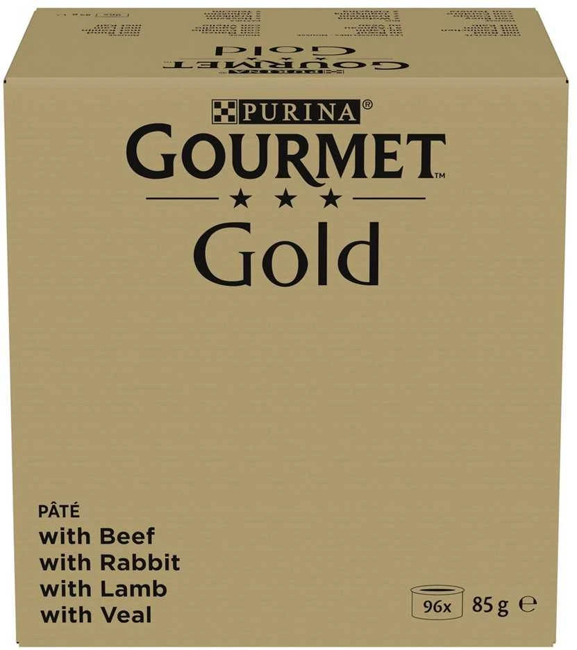 Purina Nestle PURINA GOURMET GOLD Mus Mix 4 Flavours - šlapias kačių maistas - 96x85g