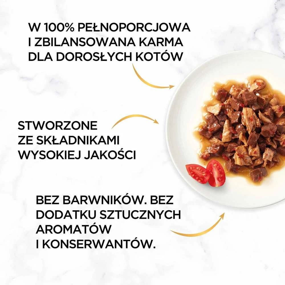 Purina Nestle Drėgnas Kačių Maistas - GOURMET GOLD Jautiena Ir Vištiena 85g
