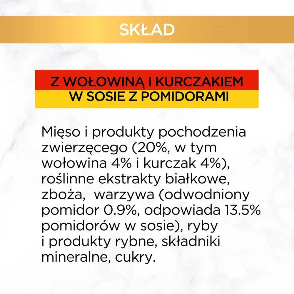 Purina Nestle Drėgnas Kačių Maistas - GOURMET GOLD Jautiena Ir Vištiena 85g