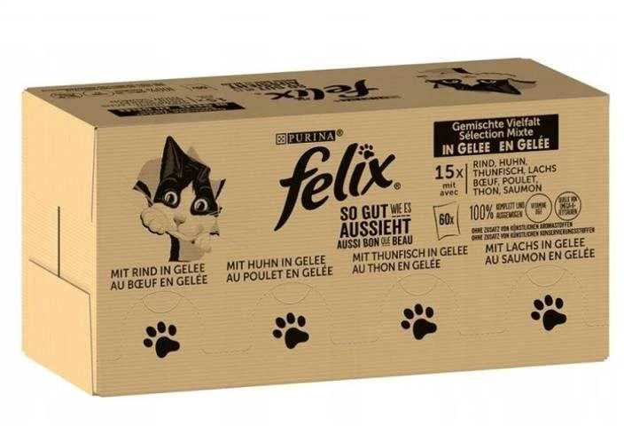 Purina Nestle Drėgnas Kačių Maistas - Purina Felix Mix 120x85g