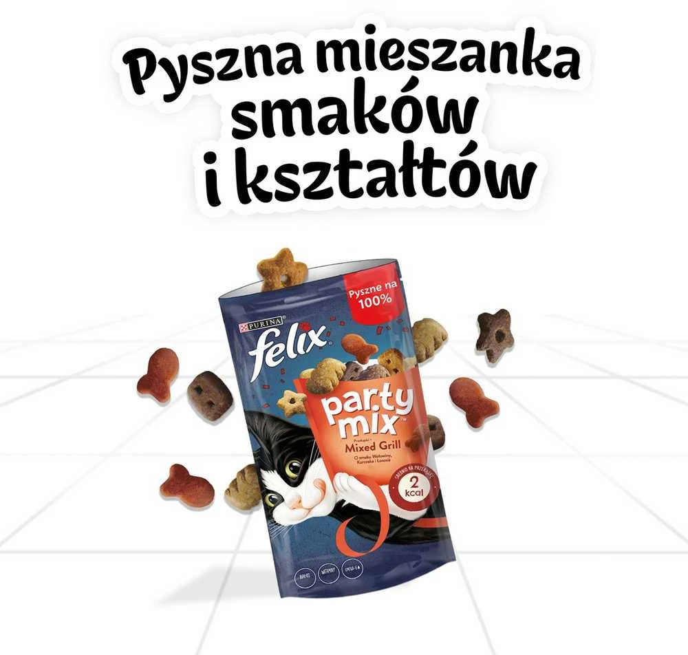 Purina Nestle Sausas Kačių Maistas - Felix Party Mix 60 g