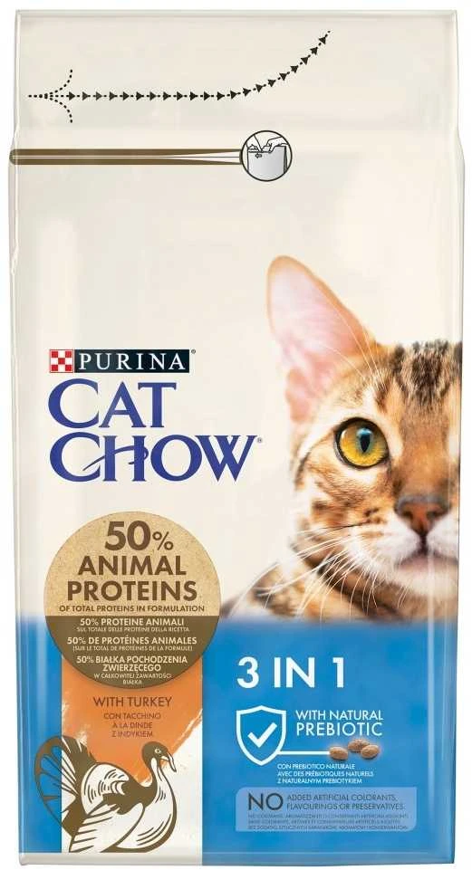 PURINA CAT CHOW Special Care 3in1 - sausas kačių ėdalas - 1,5kg