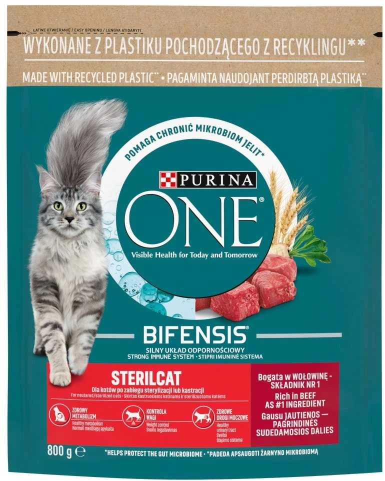 Purina Nestle ĖDALAS STERILIZUOTOMS KATĖMS „ONE“ 800g