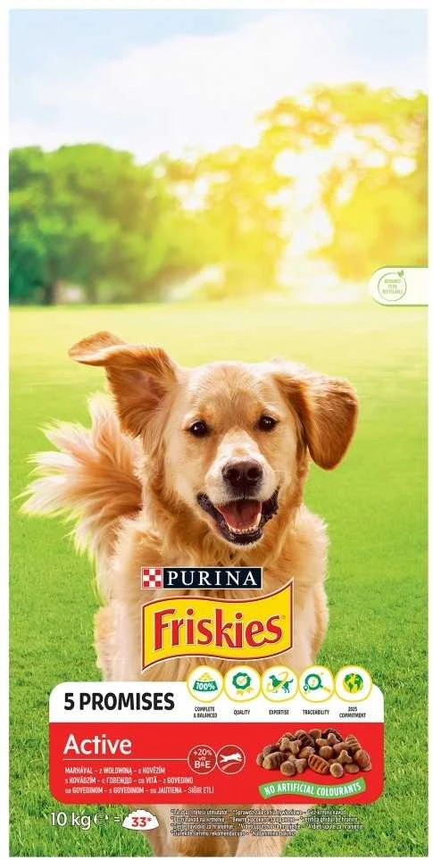 Purina Nestle Sausas Šunų Maistas - Purina Friskies Active 10kg