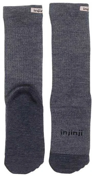 Pusilgės Moteriškos Žygių Kojinės Injinji Hiker Crew (antracito) M/l