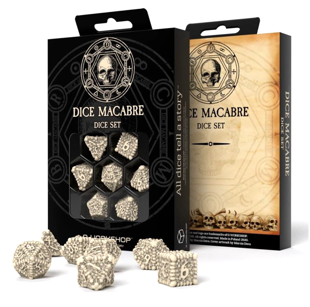 Q Workshop Dice Macabre Kauliukų Rinkinys