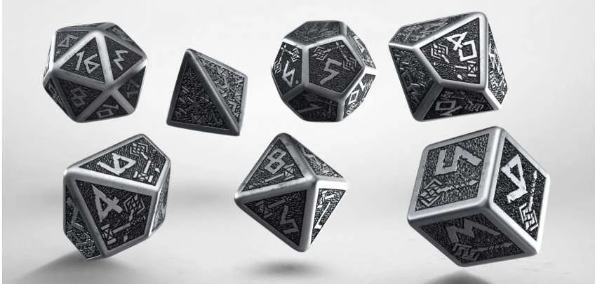 Q Workshop Metal Dwarven Kauliukų Rinkinys