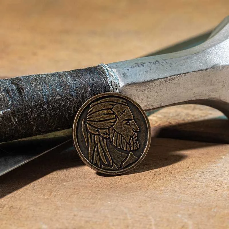 Dėlionė Q Workshop The Witcher Geralt Sidabrinis Sword Kauliukų Rinkinys Juodos Ir Sidabro Sp