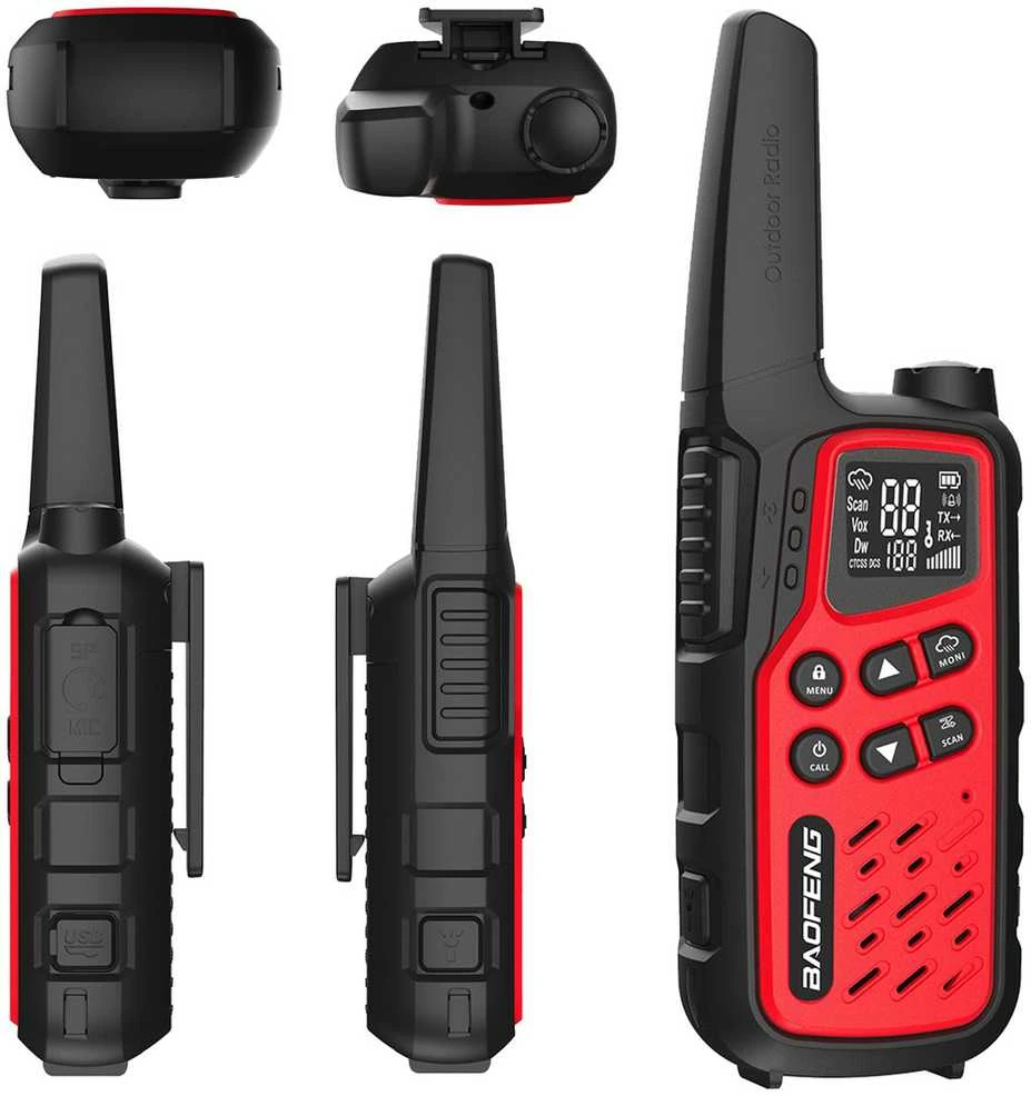 Dvikryptis Radijas - Baofeng BF-T25E Raudona