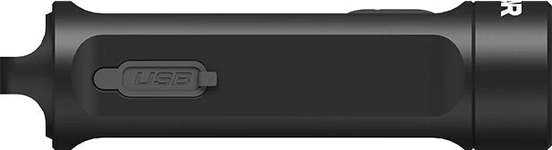 Žibintuvėlis - Xtar T1 500 Liumenų USB-C Įkraunamas Raktų Pakabukas Aliuminis Juodas