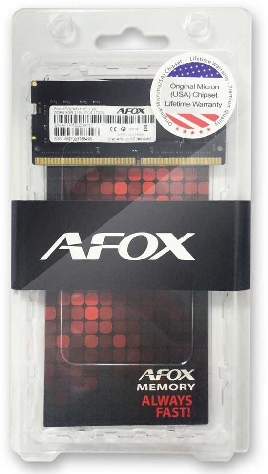 RAM Modulis - AFOX DDR4 8GB 2133MHz