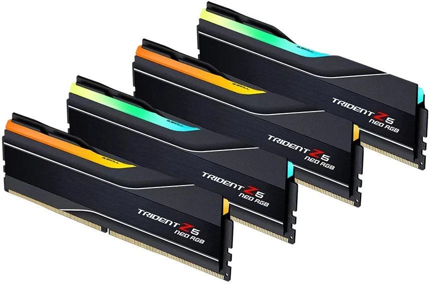 RAM G.Skill Trident Z5 Neo RGB F5-6000J3244G64GX4-TZ5NR atminties modulis 256 GB 4 x 64 GB DDR5 6000 MT/s