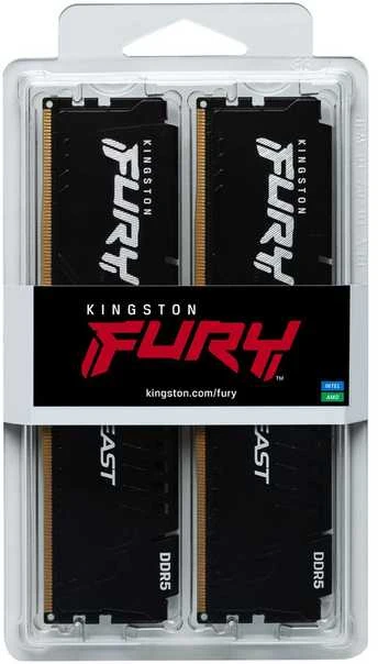 RAM Modulis - Kingston FURY Beast 32GB DDR5 6000MT/s CL30 2 vnt. Juodas