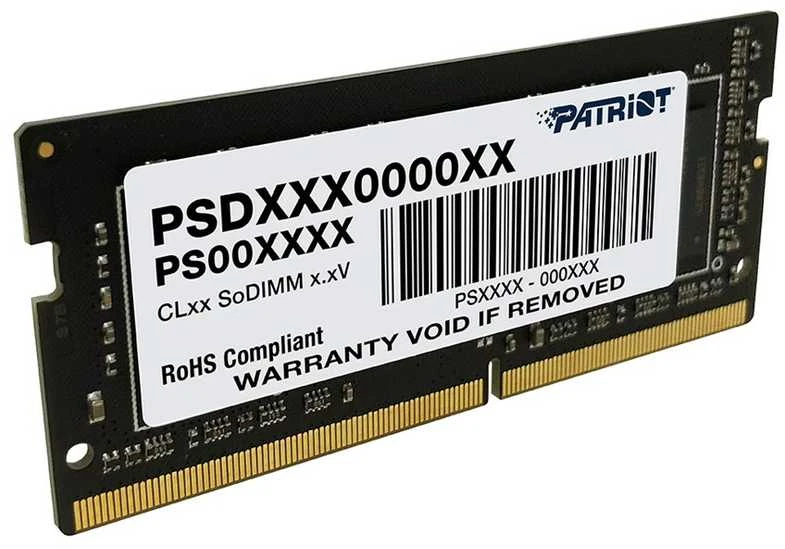 RAM Modulis - Patriot Signature 8 GB DDR4 2666 MHz SO-DIMM Neebuferizuotas