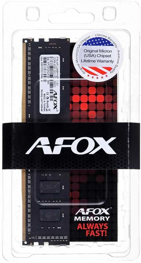 RAM Modulis - AFOX DDR4 8GB 3200MHz CL22 XMP2