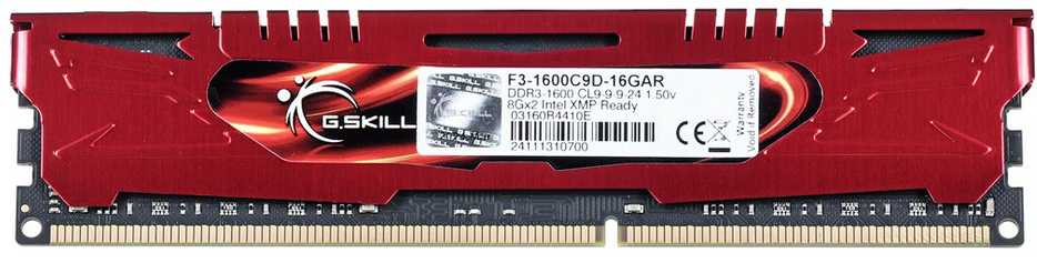 RAM G.Skill Ares, DDR3, 16 GB, 1600MHz, CL9 (F3-1600C9D- 16GG)