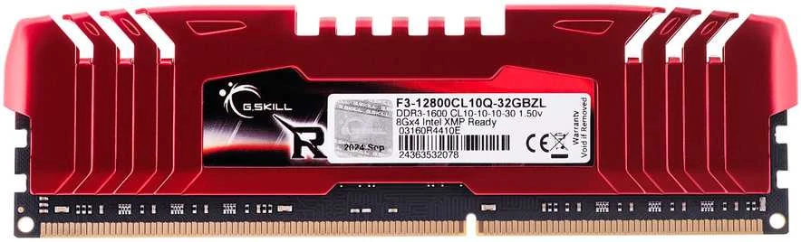 RAM modulis - G.Skill 32GB DDR3-1600 CL10 RipjawsZ