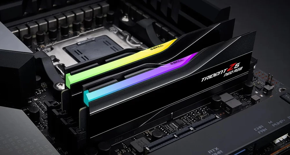 RAM G.Skill Trident Z5 Neo RGB F5-6000J2636H32GX2-TZ5NR atminties modulis 64 GB 2 x 32 GB DDR5 4800 MT/s