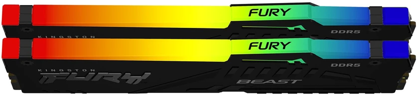 Kingston KF568C34BBEAK2-32 32GB 6800MT/s DDR5 CL34 DIMM (Kit of 2) FURY Beast Juodas RGB EXPO | Kingstonas