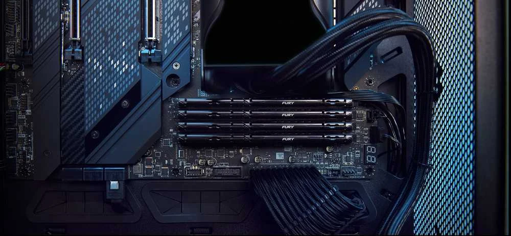 RAM KINGSTON 64GB 6000MT/s DDR5 CL36 DIMM rinkinys iš 2 FURY Beast Juodas EXPO