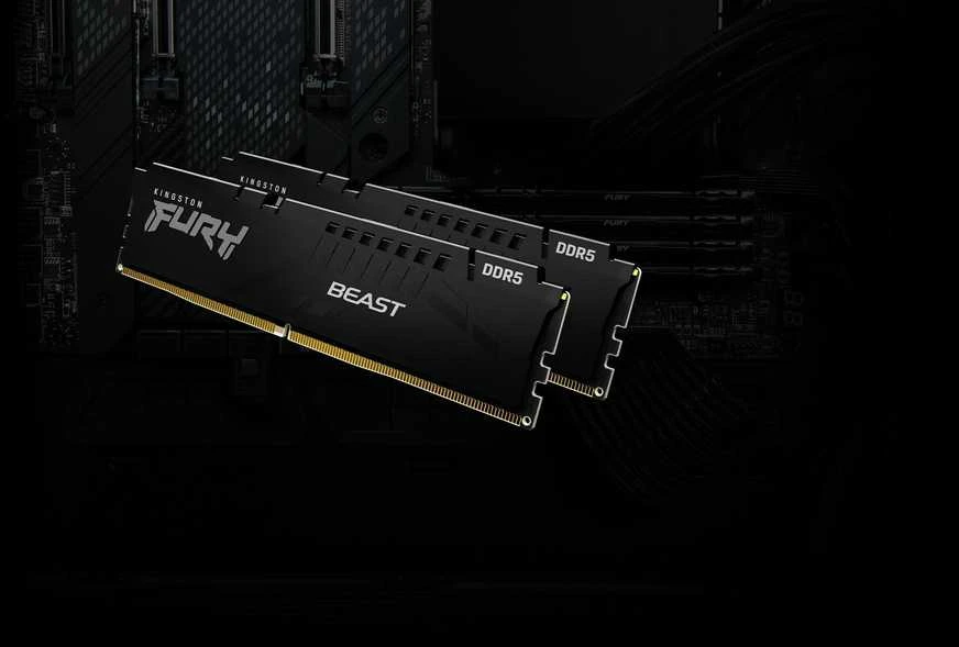 RAM Kingston KF556C36BBEK2-64 64GB 5600MT/s DDR5 CL36 DIMM (Kit of 2) FURY Beast Juodas EXPO | Kingstonas