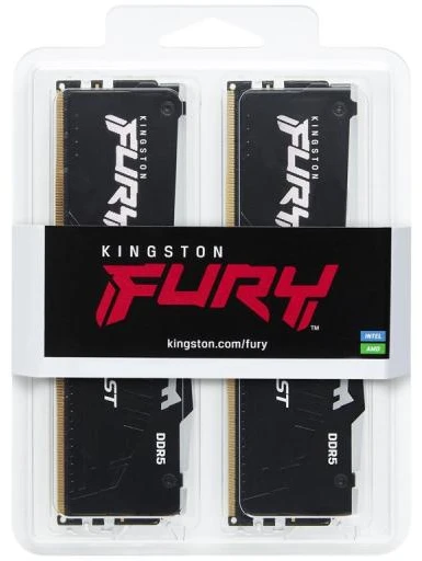 RAM Modulis - Kingston FURY Beast RGB 16 GB 2×8 GB DDR5 5 600 MT/s Juodas