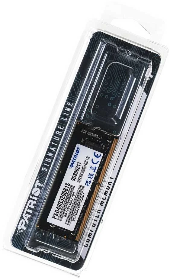 Nešiojamo kompiuterio atmintis PATRIOT Signature Series 8GB DDR4 1x8GB 3200MHz SODIMM Single
