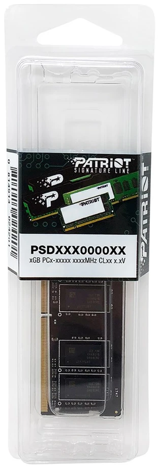 Atminties modulis PATRIOT SIGNATURE DDR4 SO-DIMM 8GB 3200MHz (PSD48G32002S)