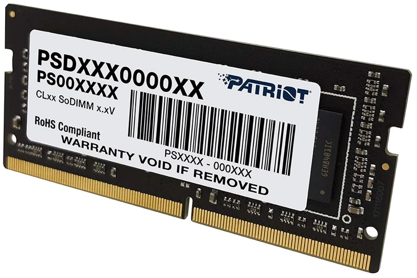 Atminties modulis PATRIOT SIGNATURE DDR4 SO-DIMM 8GB 3200MHz (PSD48G32002S)