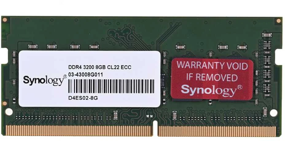 RAM „Synology D4ES02-8G“ atminties modulis 8 GB 1 x 8 GB DDR4 ECC