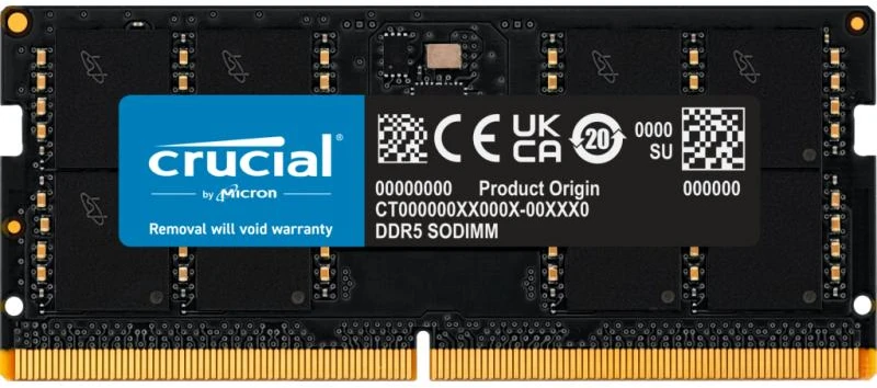 RAM Operatyviosios atminties modulis - Crucial CT32G48C40S5 32 GB 4800 MHz Juoda
