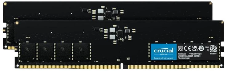 RAM Crucial 32GB [2x16GB 4800MHz DDR5 CL40 DIMM]