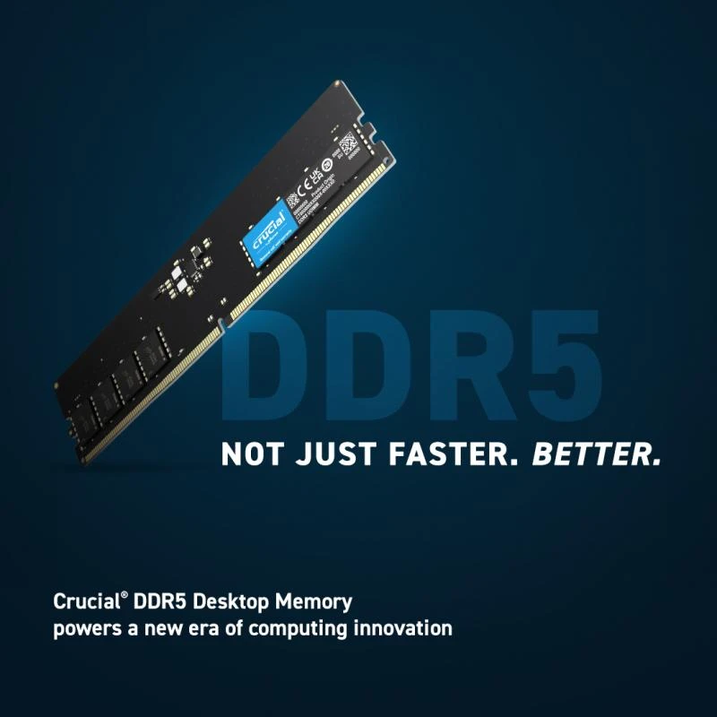RAM Crucial 32GB [2x16GB 4800MHz DDR5 CL40 DIMM]
