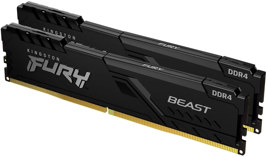 Operatyviosios atminties rinkinys - Kingston FURY Beast 16 GB 3 200 MT/s DDR4 CL16 Juodas