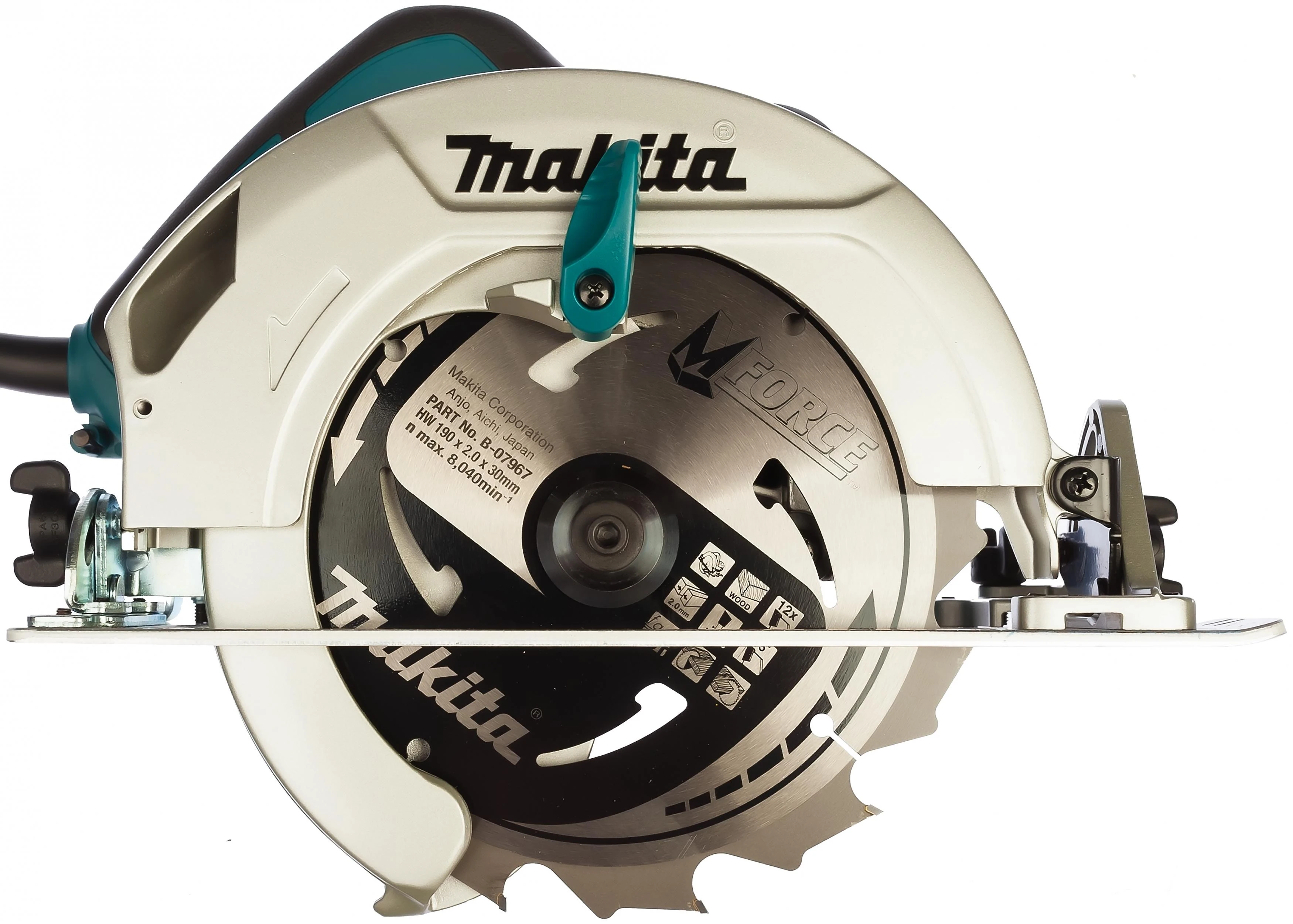 Rankinis diskinis pjūklas Makita HS7601 1200W 190mm