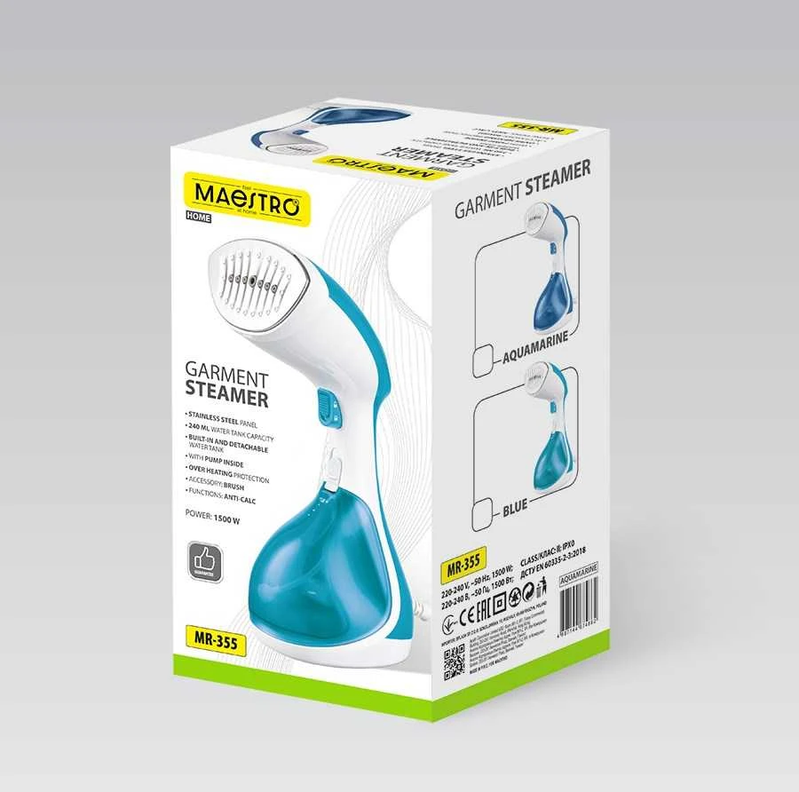 Clothes garintuvas 1500W Maestro MR-355-Mėlynas
