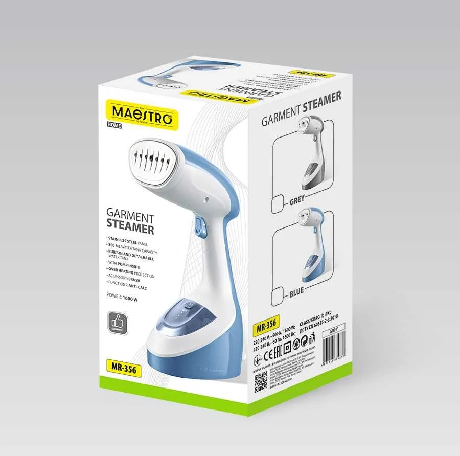 Clothes garintuvas 1600W Maestro MR-356-Mėlynas