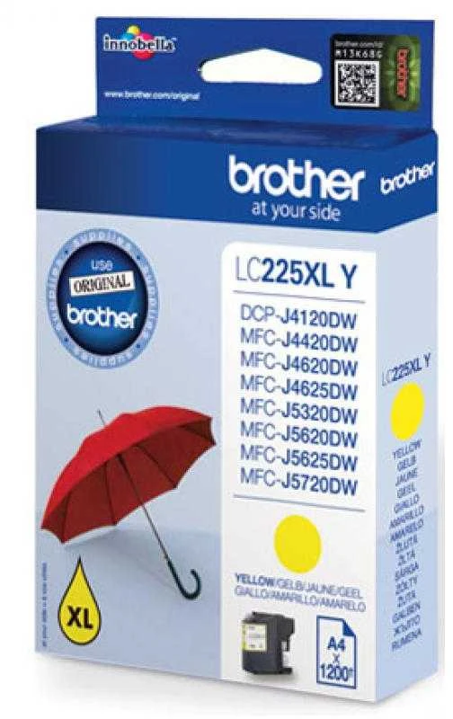 Brother LC125XLY | Rašalo kasetė | Geltona