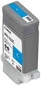 Rašalas Canon PFI102C cyan dye | 130ml |LP17/ LP24/ iPF500/ iPF6X0/iPF7X0