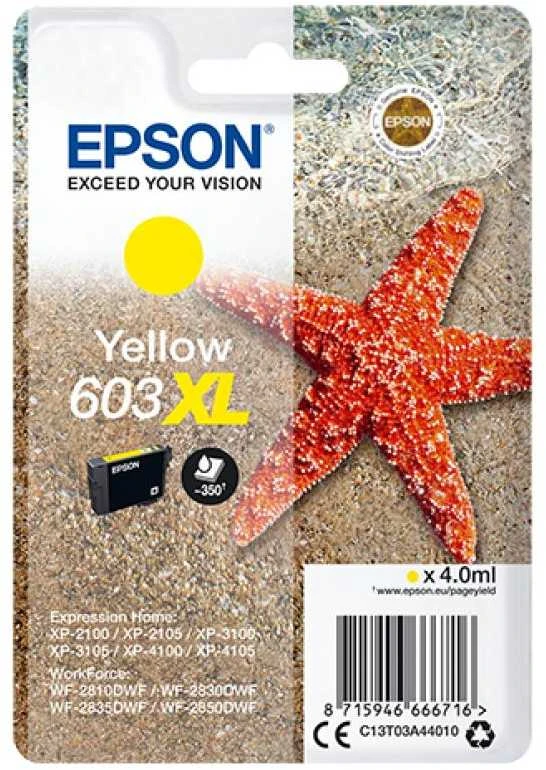 Epson C13T03A44010 rašalo kasetė Originalus Geltona 1 vnt