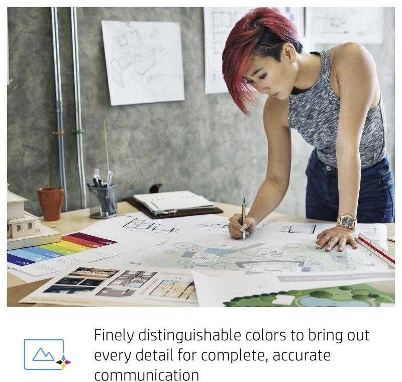 Hewlett Packard (HP) HP 728 Matte Juodas rašalo kasetė, 300 ml, skirta HP DesignJet T730, T830