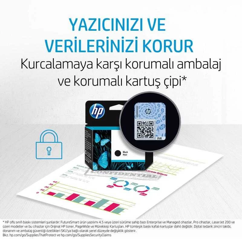 Hewlett Packard (HP) Hewlett-Packard 912 (3YL80AE), juoda kasetė