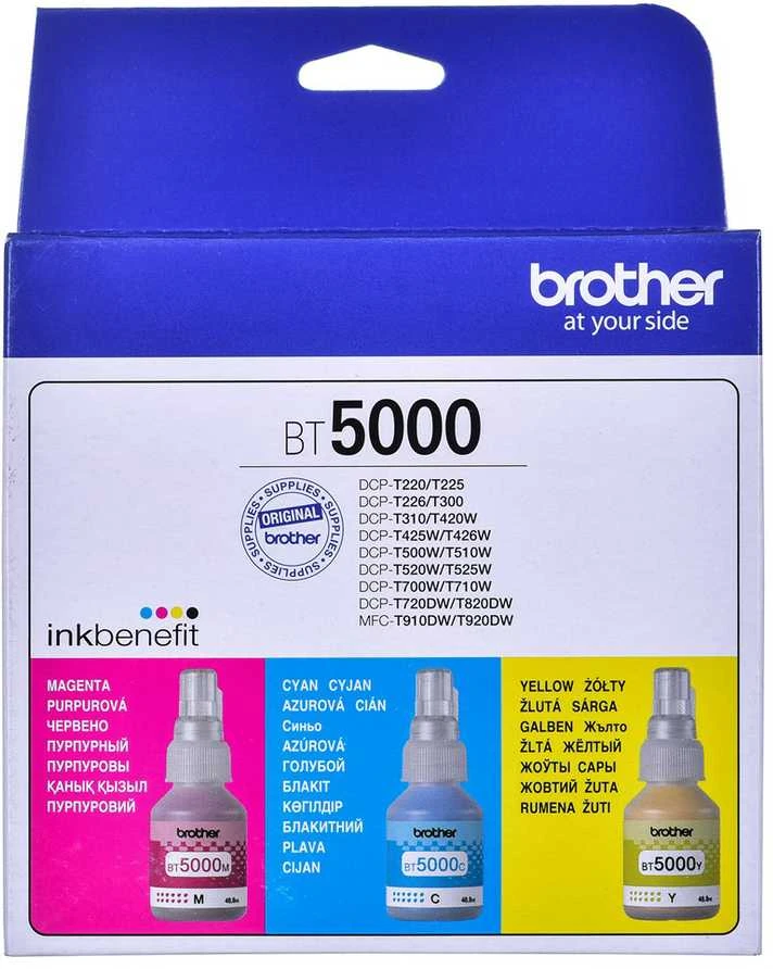 Brother BT5000CLVAL rašalo kasetė 3 vnt. Suderinama žydra, purpurinė, geltona