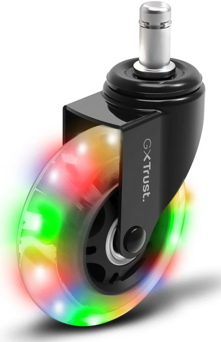TRUST GXT 701 guminiai LED ratukai kėdėms | Jungtis 11mm