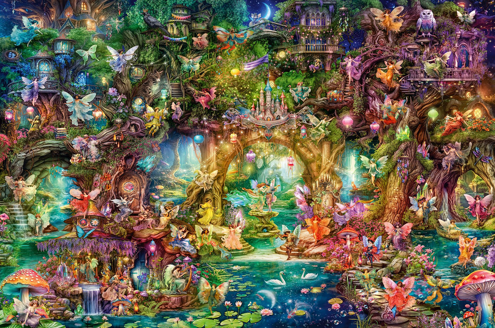 Ravensburger Dėlionė 4000 vnt. - Fėjos