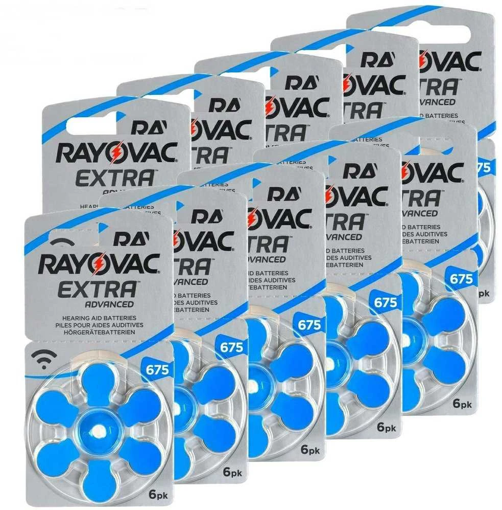 Rayovac 675 baterijų pakuočių komplektas 60 vnt
