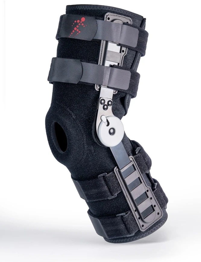 Reha Fund Long Open Knee Brace "Stabilmax O-1243/2XL REHAFUND", Juodas